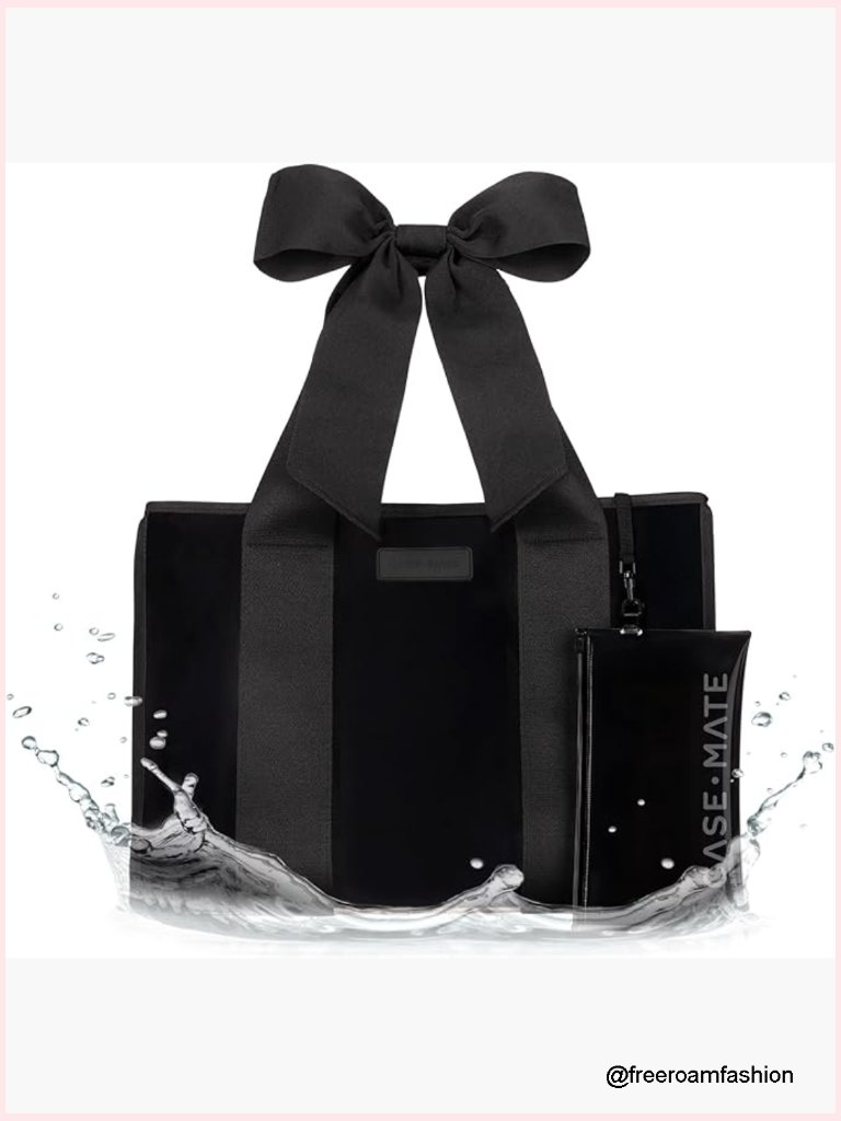 Large Waterproof Jelly Tote Bag With Phone Pouch, Travel Beach Tote